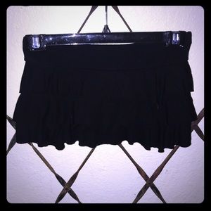 BLACK CUT OFF SKIRT🖤